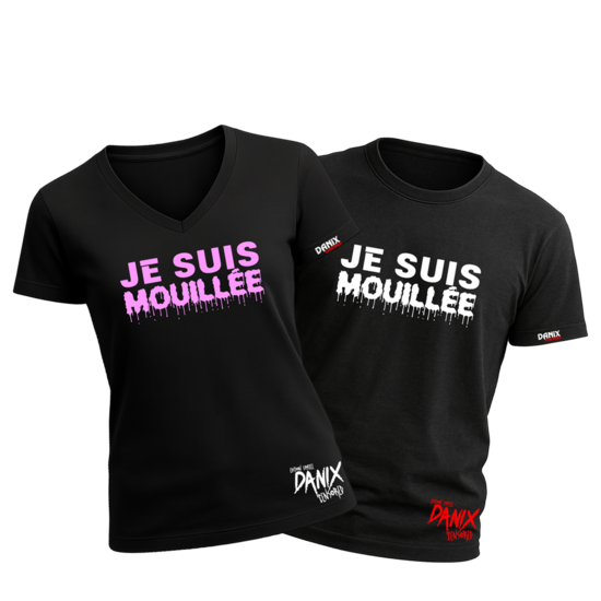 Tshirt Je suis mouillée [DANIX CENSORED]